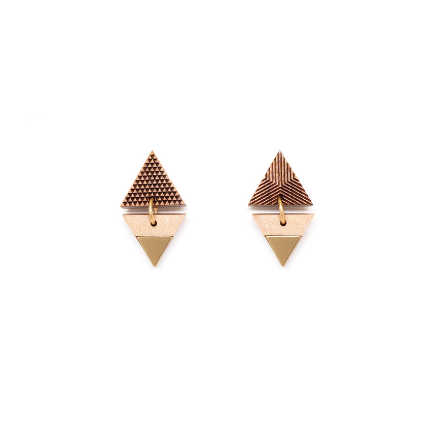 Triangle & Triangle Earrings