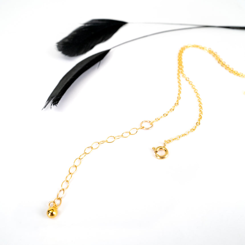 Peacock necklace (White)