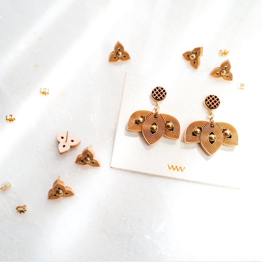 Marquise earrings