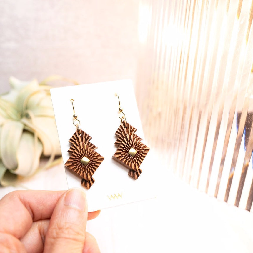 Foliage earrings by WENWEN designs