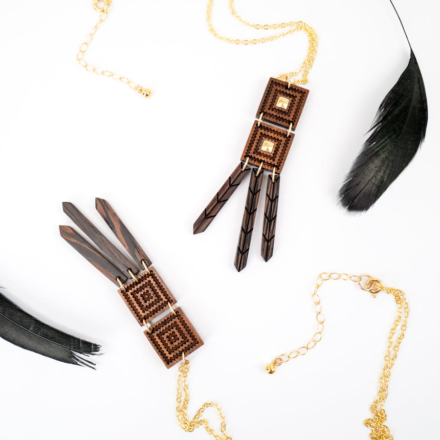 Herringbone Fringe Necklace