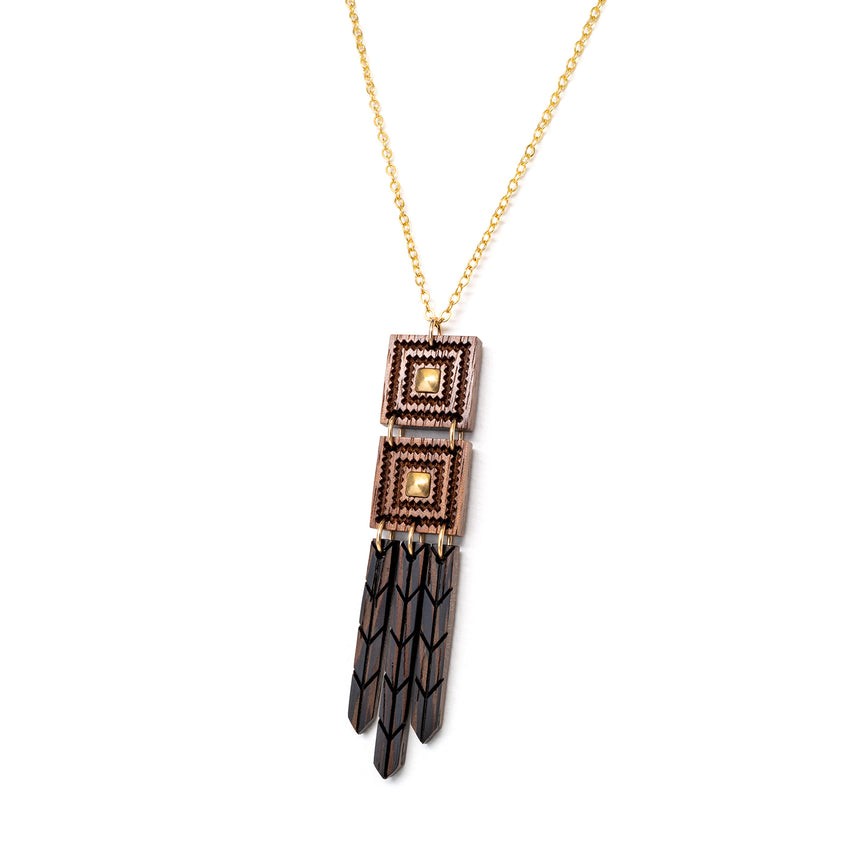 Herringbone Fringe Necklace