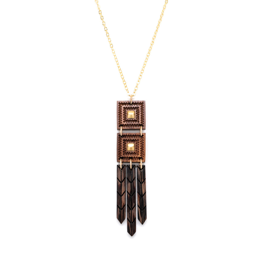 Herringbone Fringe Necklace