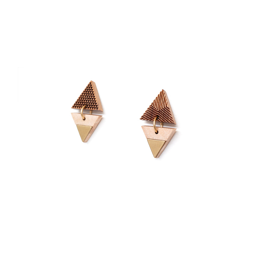 Triangle & Triangle Earrings